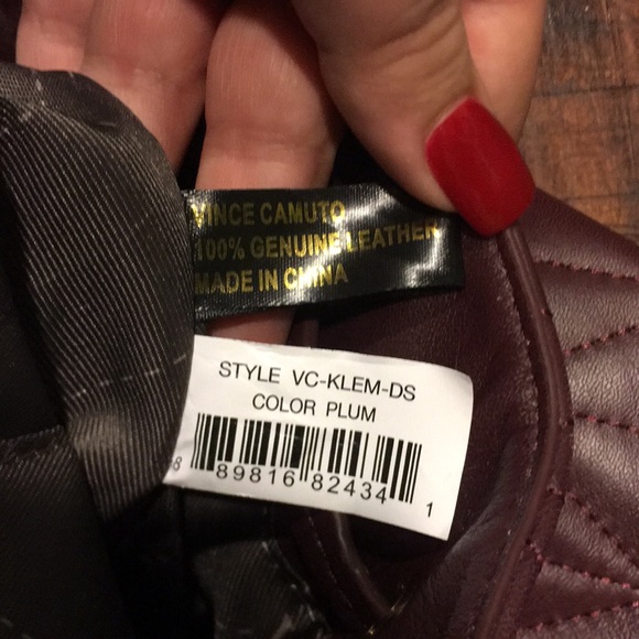 Vince Camuto Klem Drawstring in Plum - Picture 6 of 8